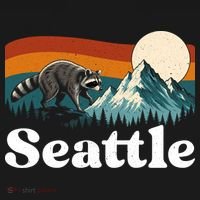 Seattle Jimothy Raccoon Meme Mountain Apron thumb 3