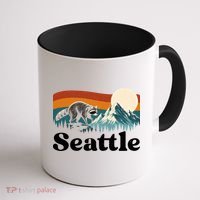 Seattle Jimothy Raccoon Meme Mountain Coffee Mug thumb 1