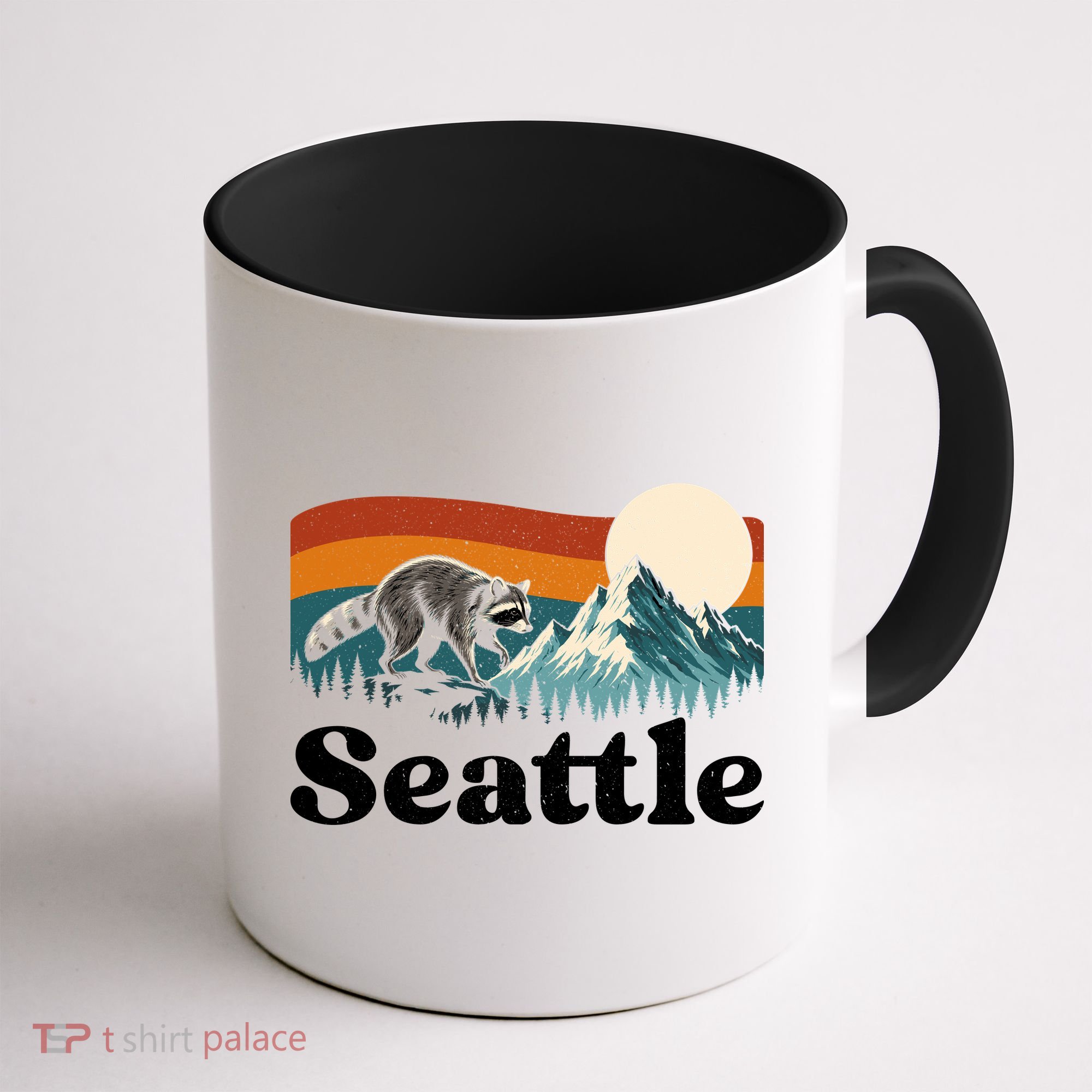 Seattle Jimothy Raccoon Meme Mountain Coffee Mug