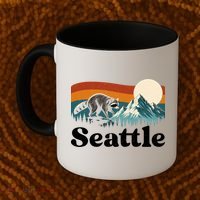 Seattle Jimothy Raccoon Meme Mountain Coffee Mug thumb 2
