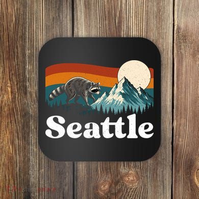 Seattle Jimothy Raccoon Meme Mountain Coaster