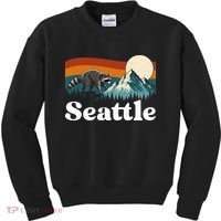 Seattle Jimothy Raccoon Meme Mountain Kids Sweatshirt thumb 0