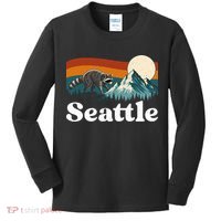 Seattle Jimothy Raccoon Meme Mountain Kids Long Sleeve Shirt thumb 0