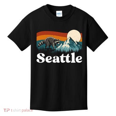 Seattle Jimothy Raccoon Meme Mountain Kids T-Shirt