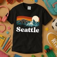 Seattle Jimothy Raccoon Meme Mountain Kids T-Shirt thumb 3