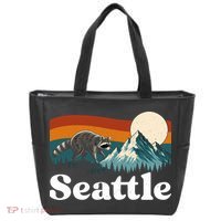 Seattle Jimothy Raccoon Meme Mountain Tote Bag thumb 0