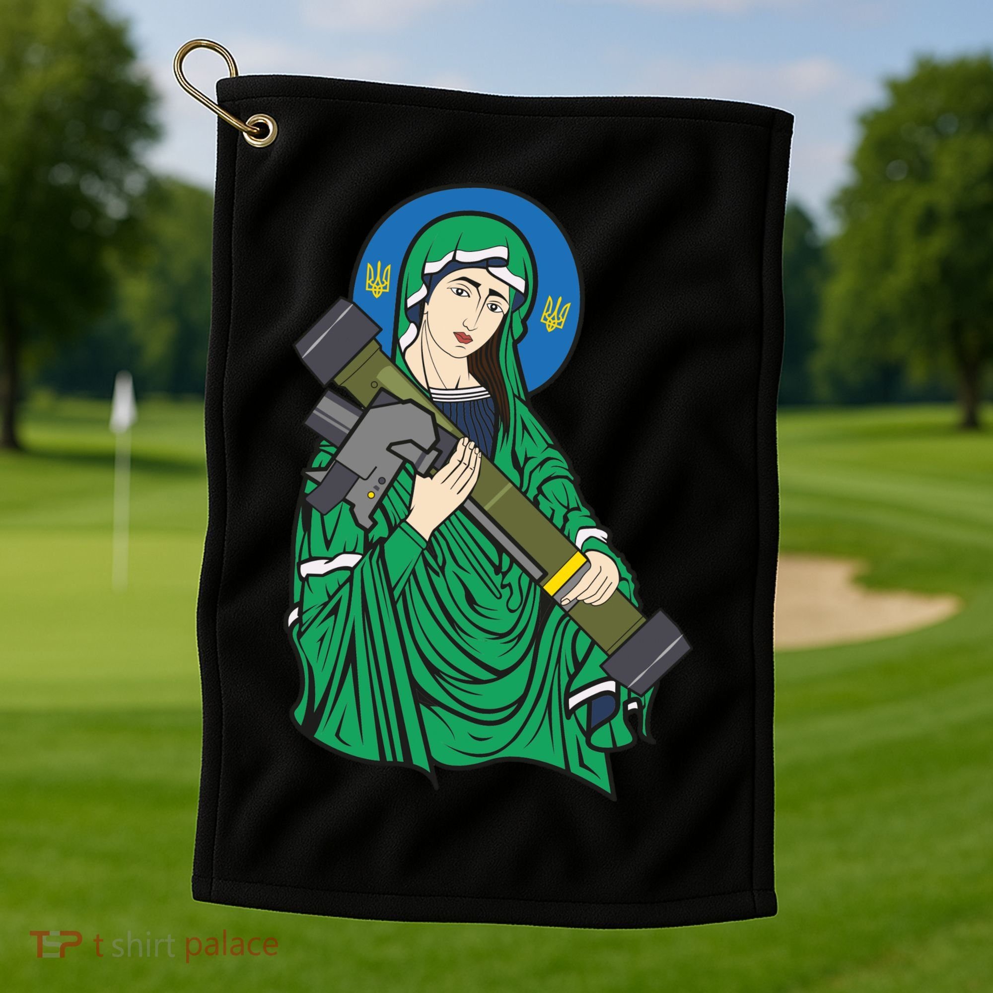 Saint Javelin Golf Towel
