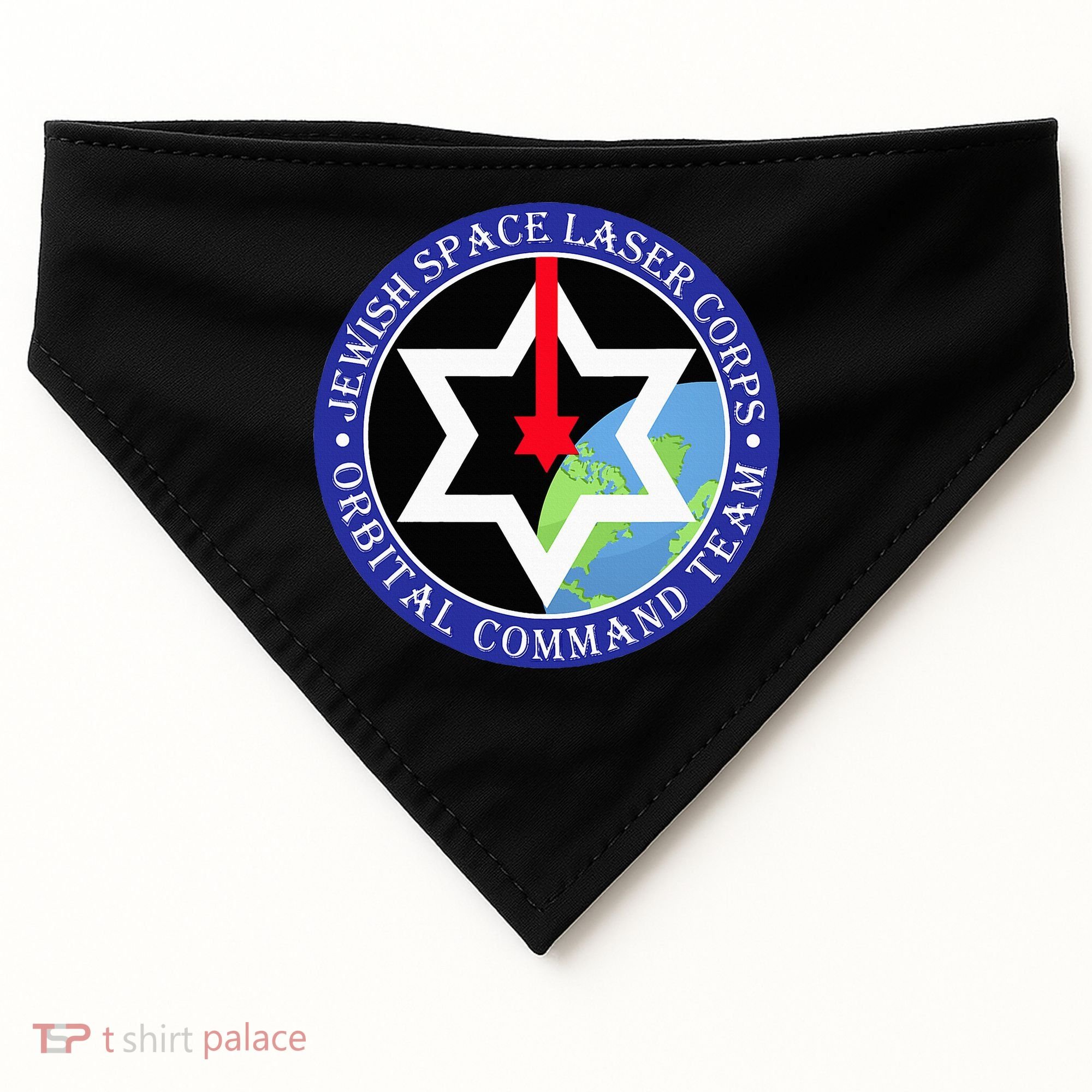 Secret Jewish Space Laser Corps Mazel Tov Funny USA-Made Doggie Bandana