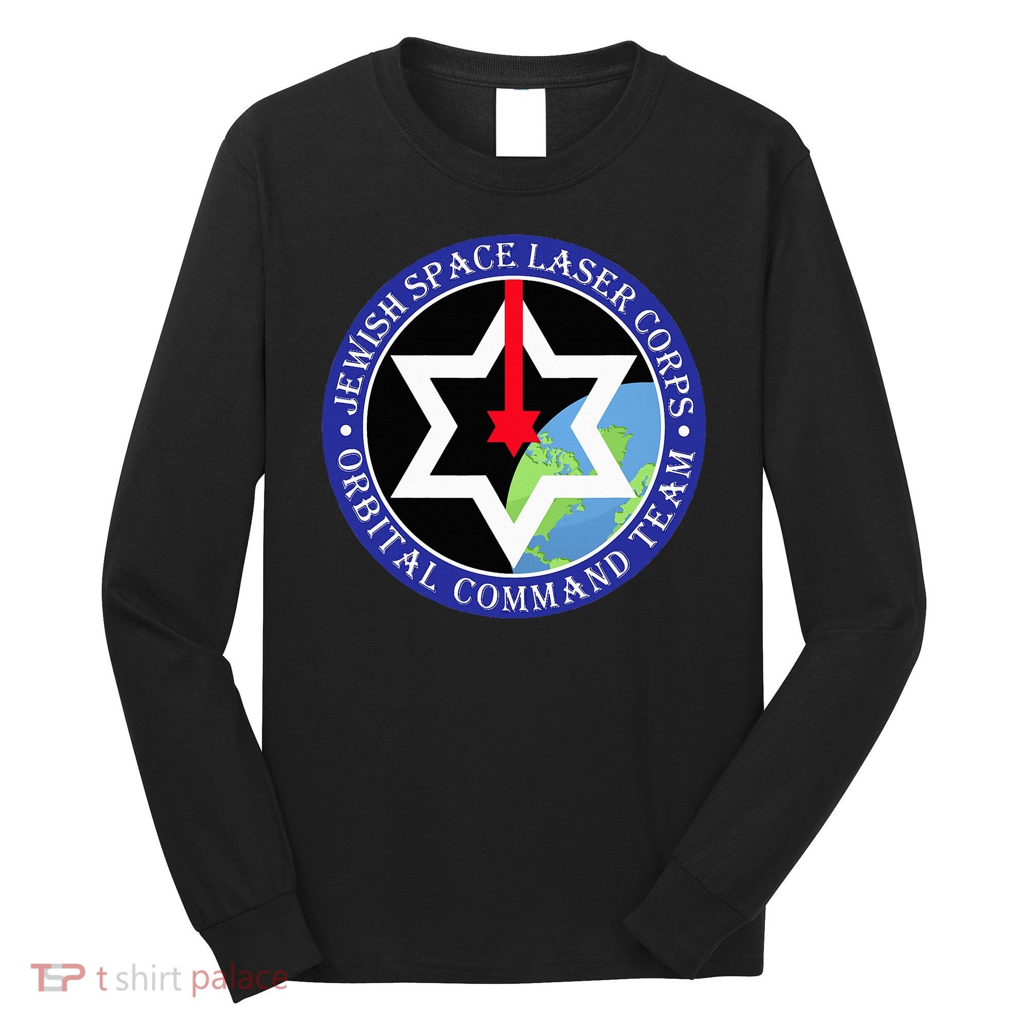 Secret Jewish Space Laser Corps Mazel Tov Funny Long Sleeve Shirt