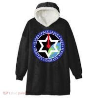 Secret Jewish Space Laser Corps Mazel Tov Funny Hooded Wearable Blanket thumb 0