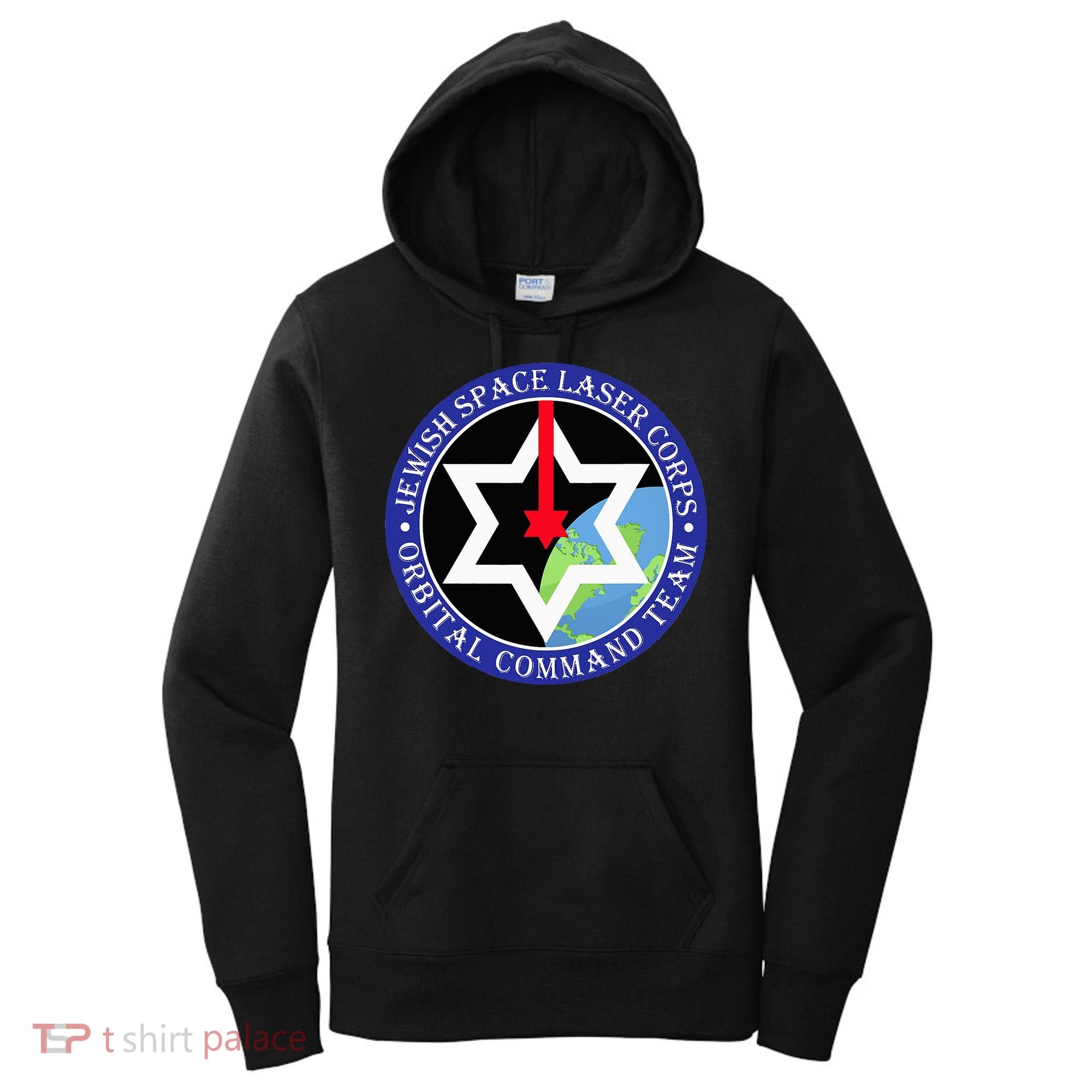 Secret Jewish Space Laser Corps Mazel Tov Funny Women's Hoodie