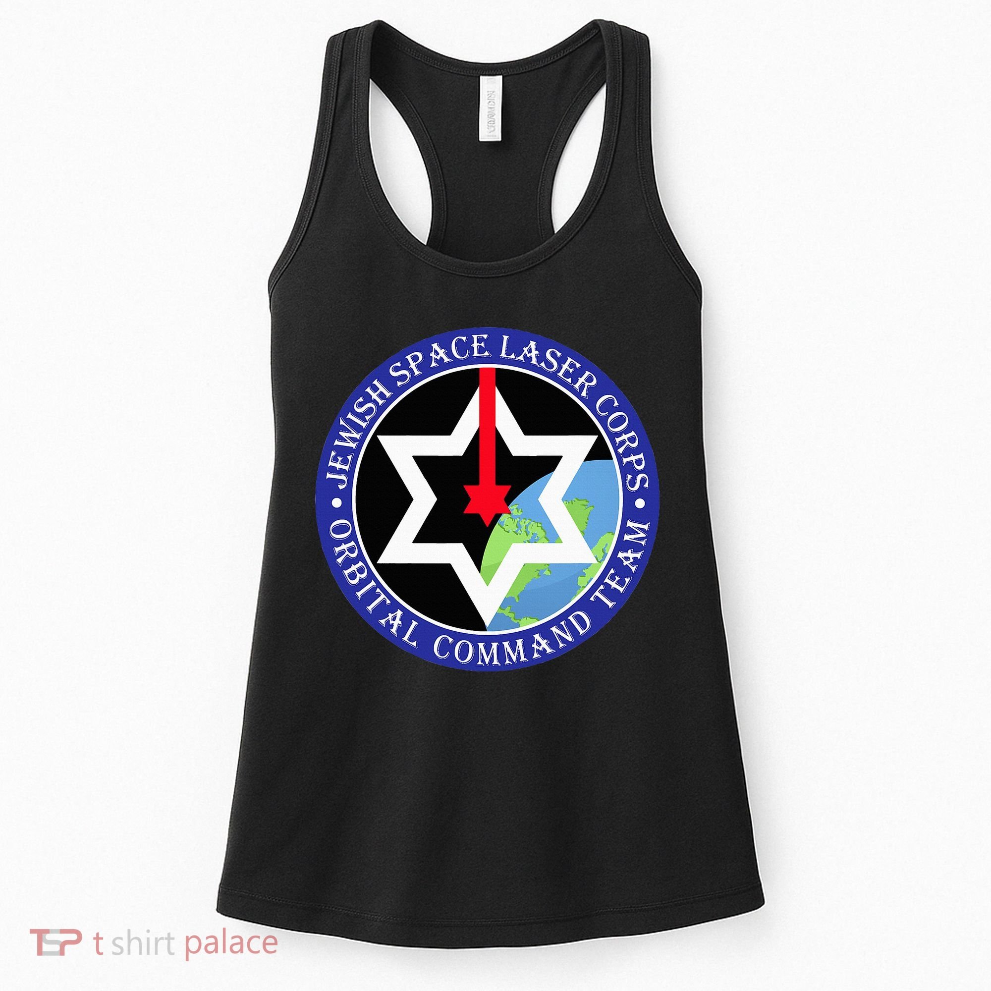 Secret Jewish Space Laser Corps Mazel Tov Funny Women's Tank Top