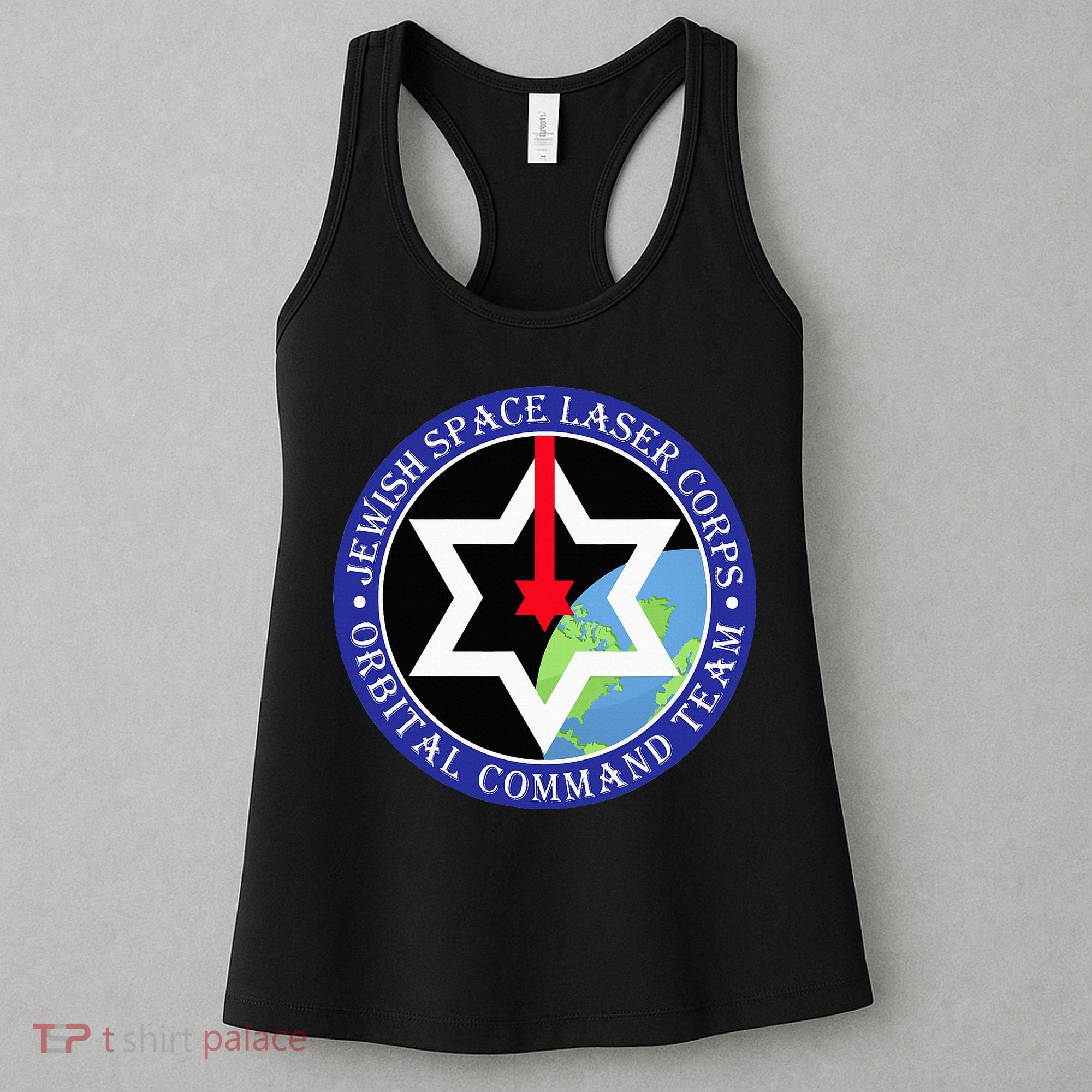 Secret Jewish Space Laser Corps Mazel Tov Funny Women's Tank Top