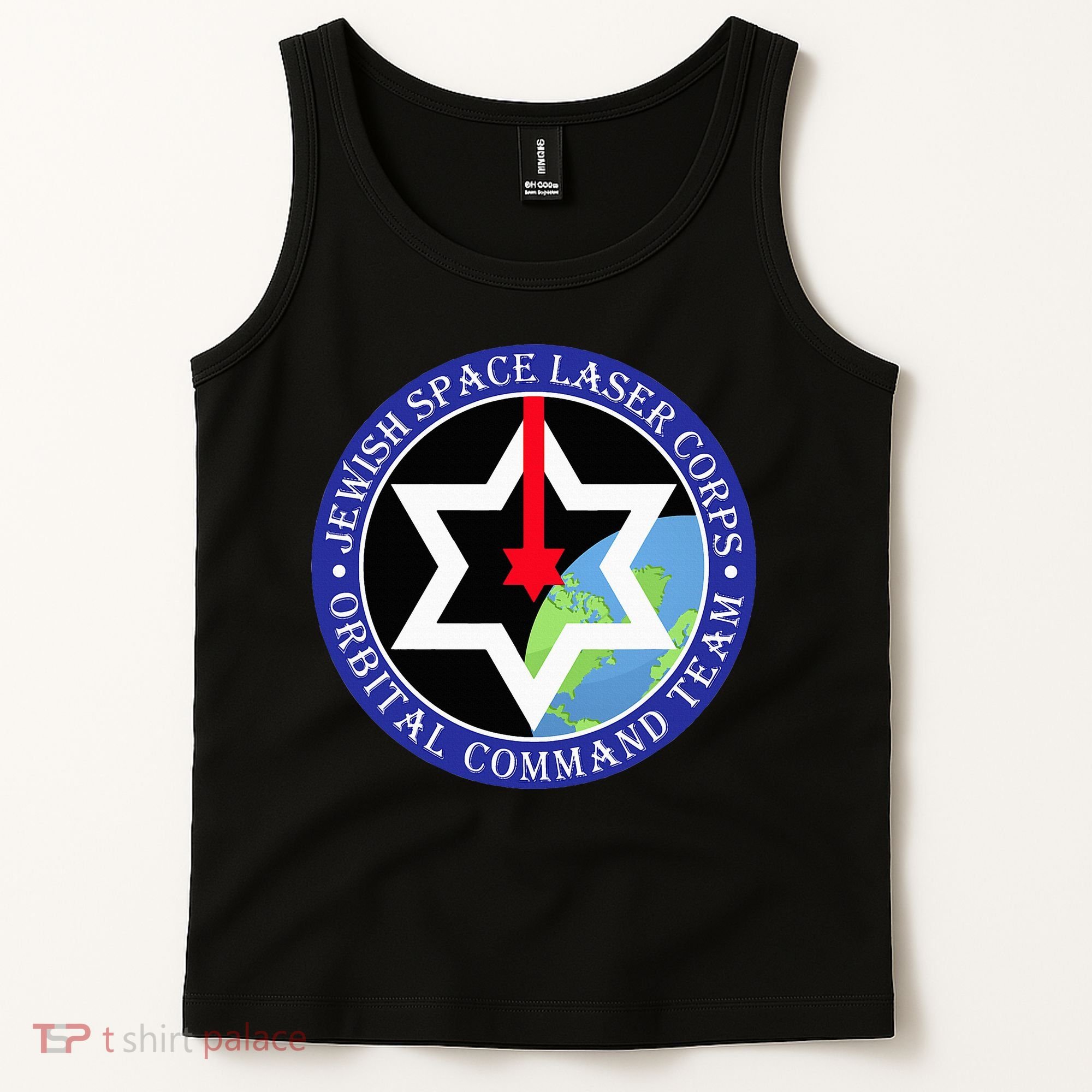 Secret Jewish Space Laser Corps Mazel Tov Funny Tank Top