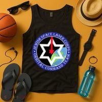 Secret Jewish Space Laser Corps Mazel Tov Funny Tank Top thumb 4