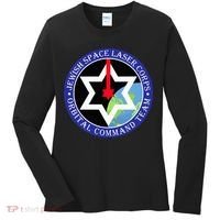Secret Jewish Space Laser Corps Mazel Tov Funny Women's Long Sleeve Shirt thumb 0