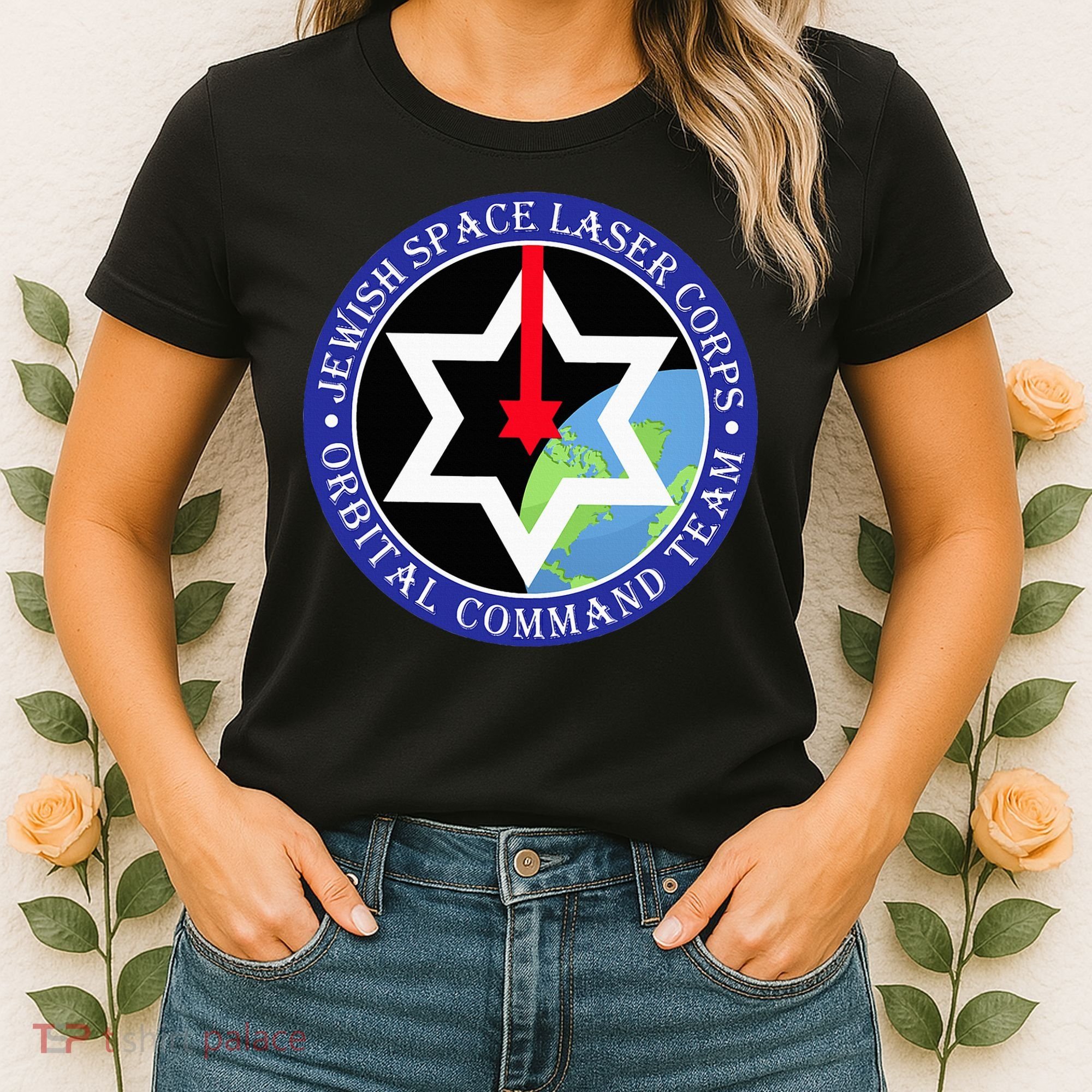 Secret Jewish Space Laser Corps Mazel Tov Funny Women's T-Shirt