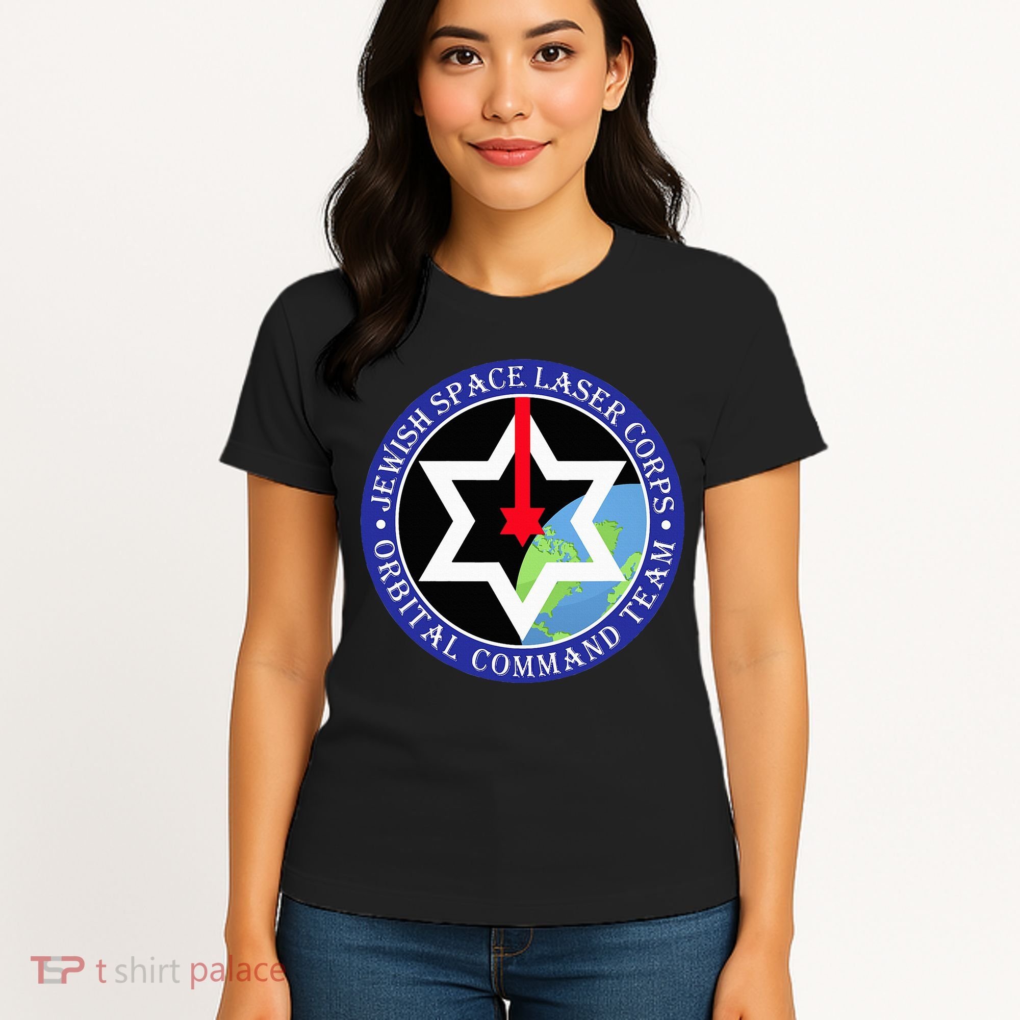 Secret Jewish Space Laser Corps Mazel Tov Funny Women's T-Shirt