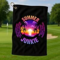 Summer Junkie Golf Towel thumb 1