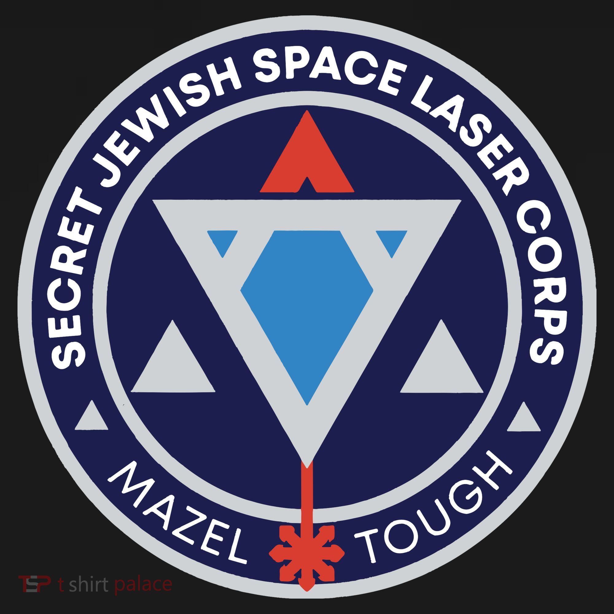 Secret Jewish Space Laser Corps USA-Made Doggie Bandana