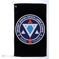Secret Jewish Space Laser Corps Golf Towel thumb 0