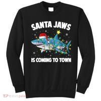 Santa Jaws Shark Christmas Lights Merry Sharkmas Xmas Boys TShirt Sweatshirt thumb 0