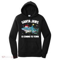Santa Jaws Shark Christmas Lights Merry Sharkmas Xmas Boys TShirt Women's Hoodie thumb 0