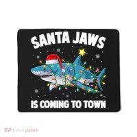 Santa Jaws Shark Christmas Lights Merry Sharkmas Xmas Boys TShirt Mousepad thumb 0