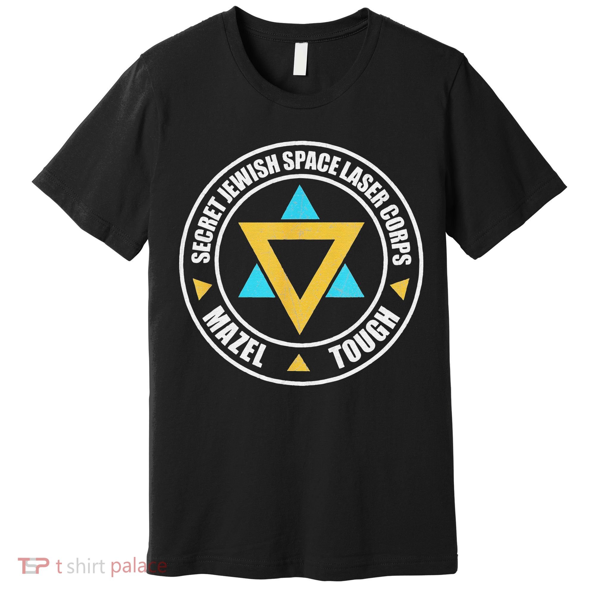 Secret Jewish Space Laser Corps Mazel Tov Funny Prank Premium T-Shirt