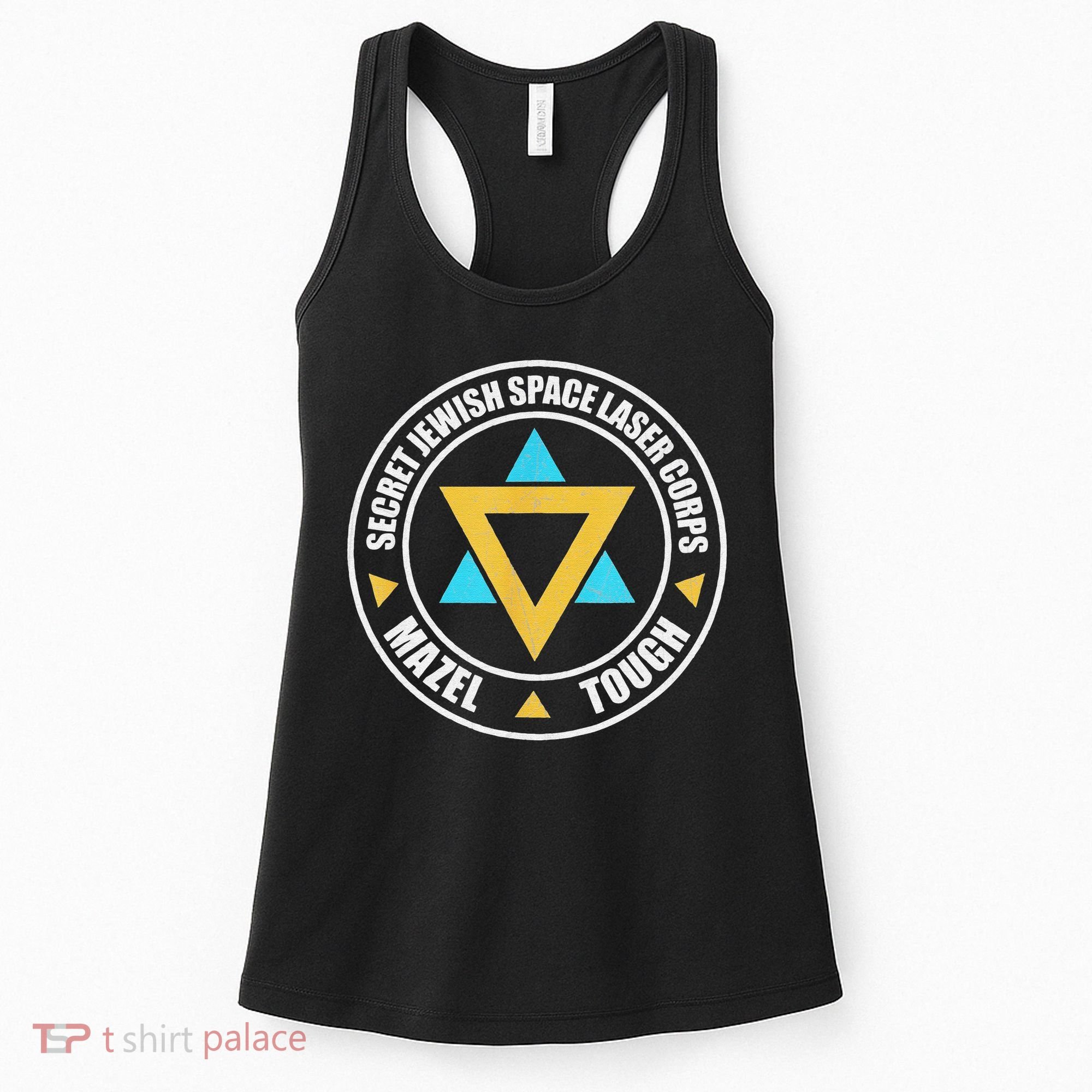 Secret Jewish Space Laser Corps Mazel Tov Funny Prank Women's Tank Top
