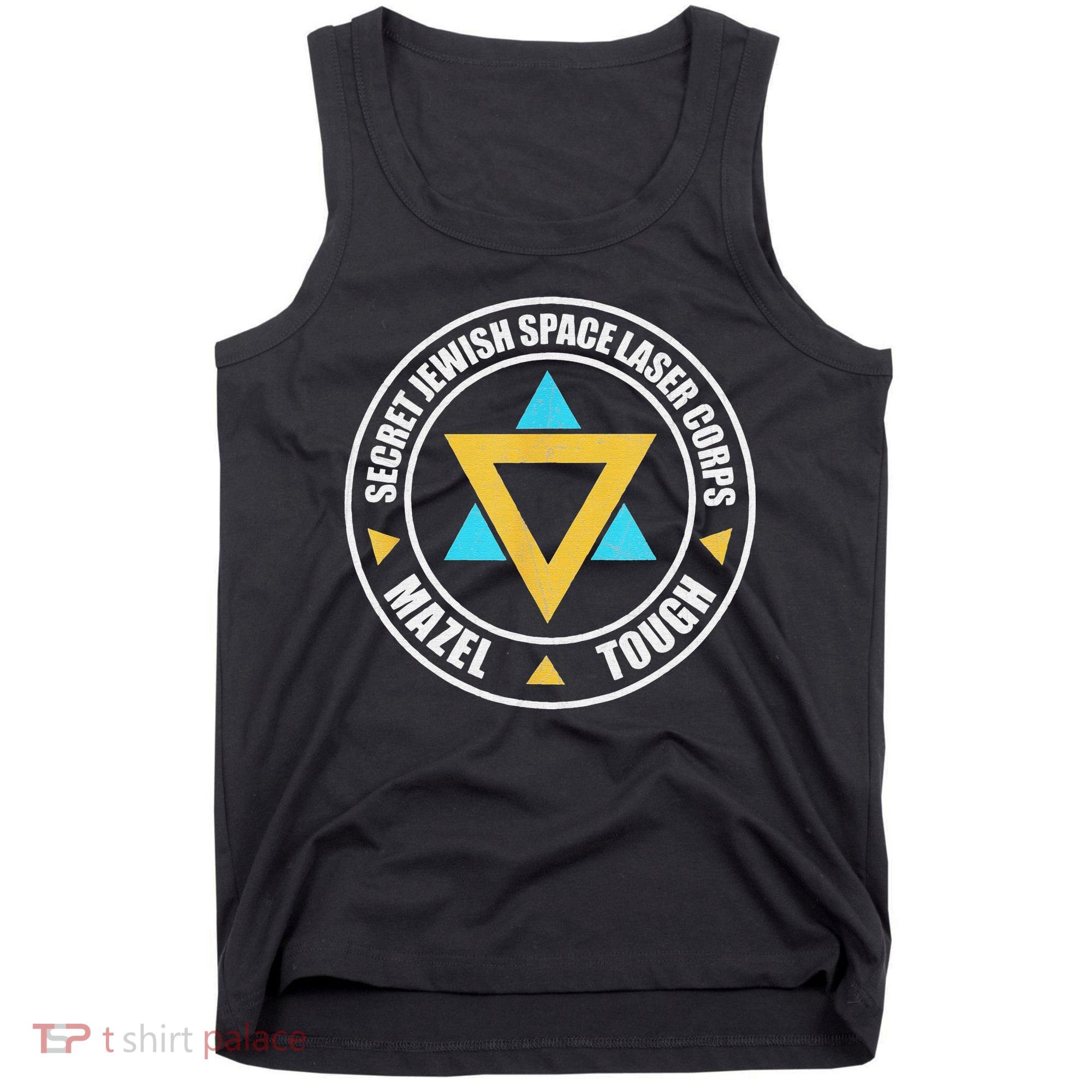 Secret Jewish Space Laser Corps Mazel Tov Funny Prank Tank Top
