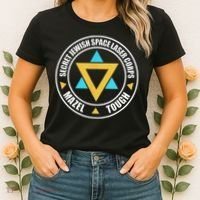 Secret Jewish Space Laser Corps Mazel Tov Funny Prank Women's T-Shirt thumb 2