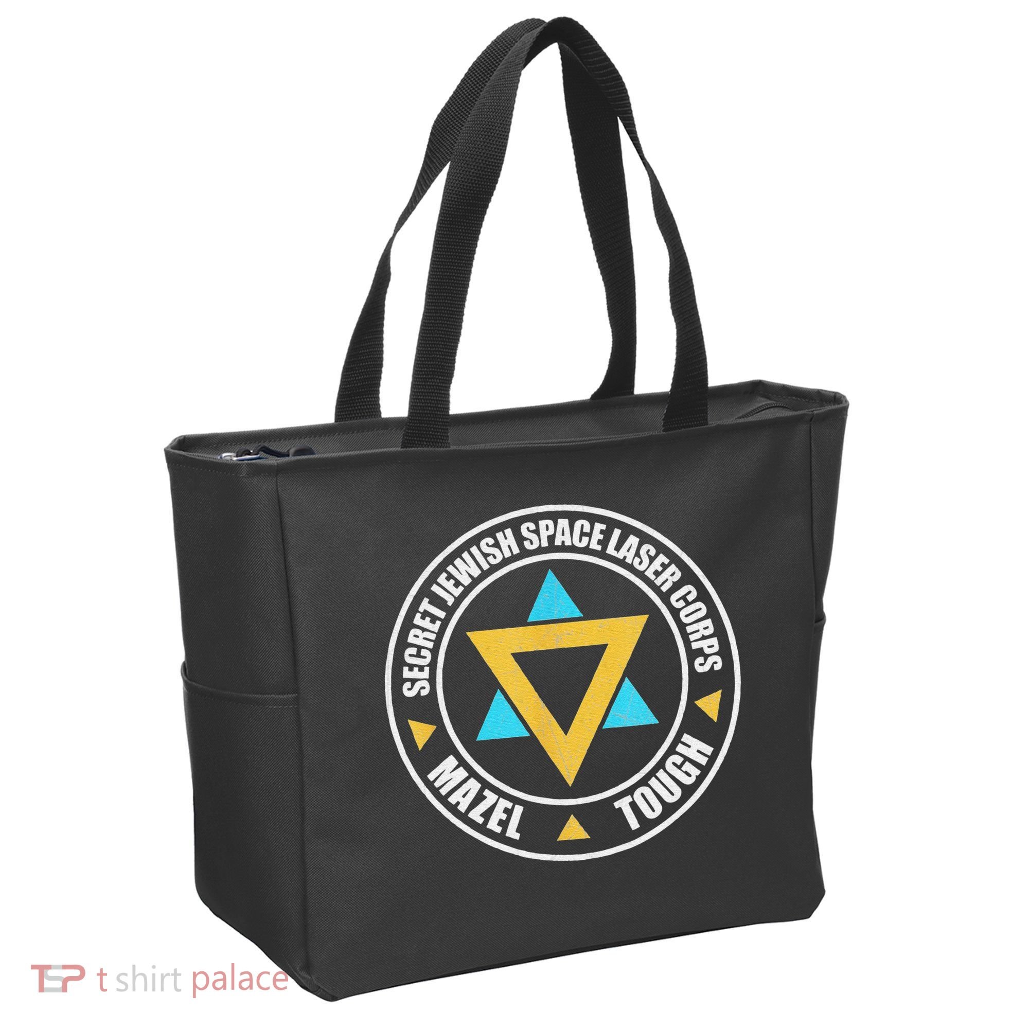 Secret Jewish Space Laser Corps Mazel Tov Funny Prank Tote Bag