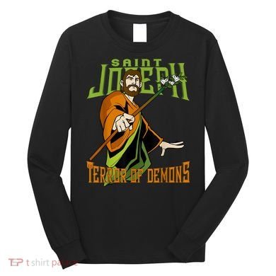 St Joseph Terror Of Demons Consecration 2021 Catholic Saint Long Sleeve Shirt