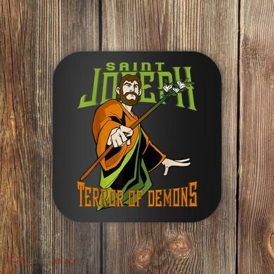 St Joseph Terror Of Demons Consecration 2021 Catholic Saint Coaster