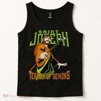 St Joseph Terror Of Demons Consecration 2021 Catholic Saint Tank Top thumb 2