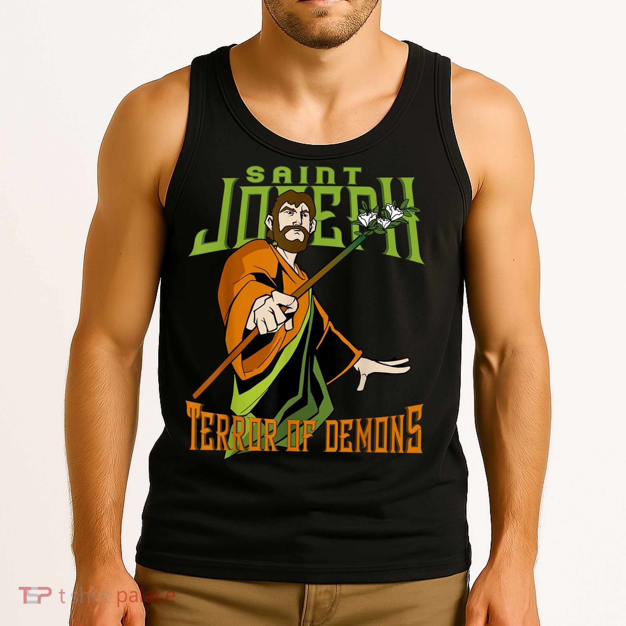 St Joseph Terror Of Demons Consecration 2021 Catholic Saint Tank Top