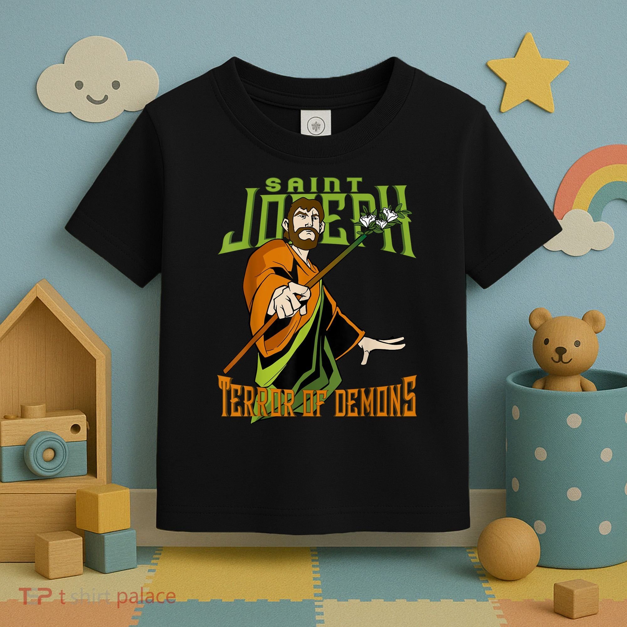 St Joseph Terror Of Demons Consecration 2021 Catholic Saint Toddler T-Shirt
