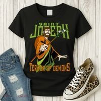 St Joseph Terror Of Demons Consecration 2021 Catholic Saint Women's T-Shirt thumb 3