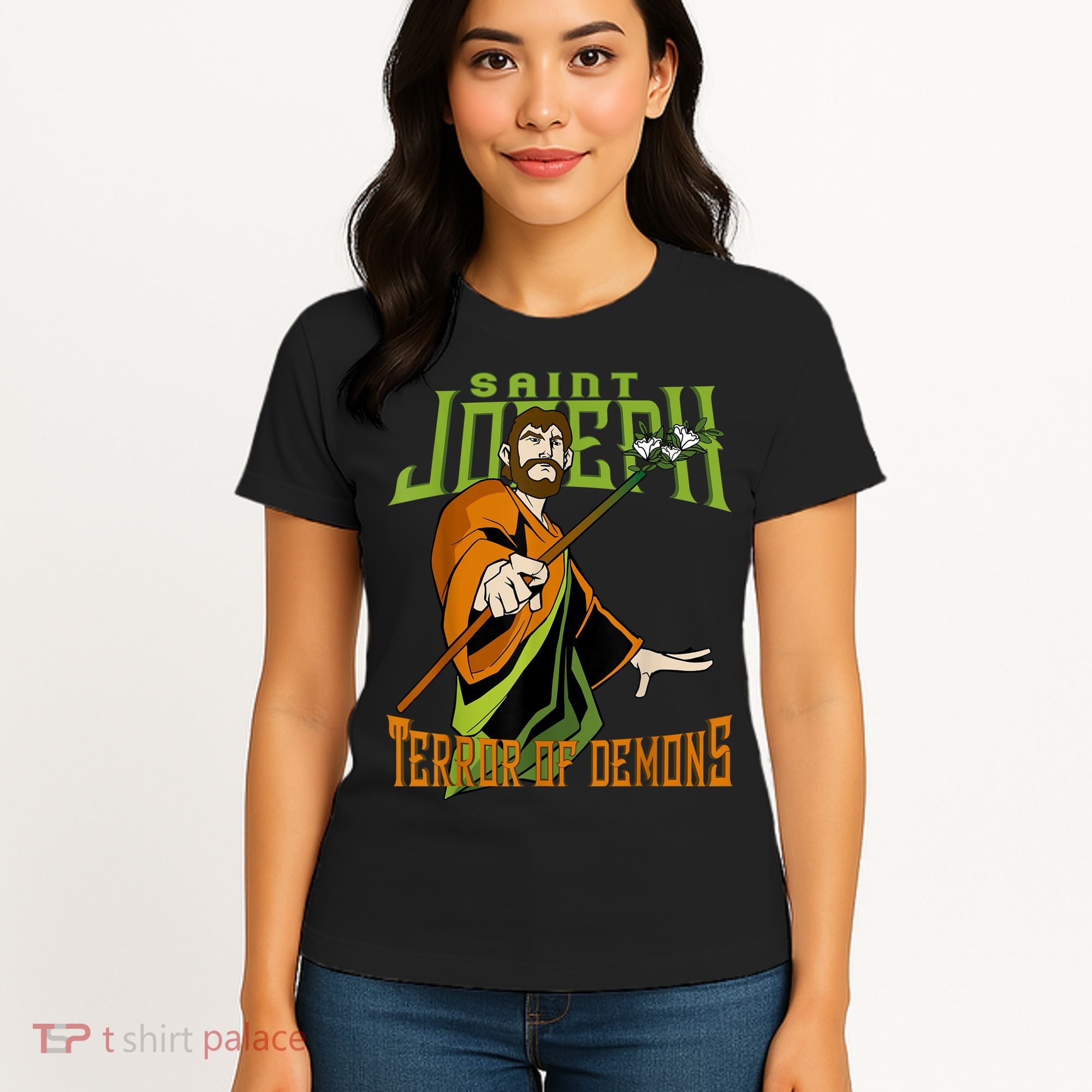 St Joseph Terror Of Demons Consecration 2021 Catholic Saint Women's T-Shirt