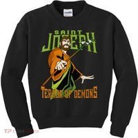 St Joseph Terror Of Demons Consecration 2021 Catholic Saint Kids Sweatshirt thumb 0