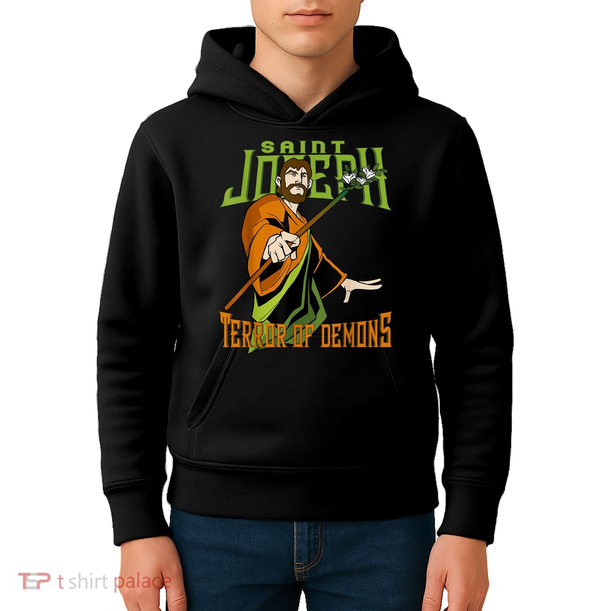 St Joseph Terror Of Demons Consecration 2021 Catholic Saint Kids Hoodie