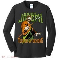 St Joseph Terror Of Demons Consecration 2021 Catholic Saint Kids Long Sleeve Shirt thumb 0