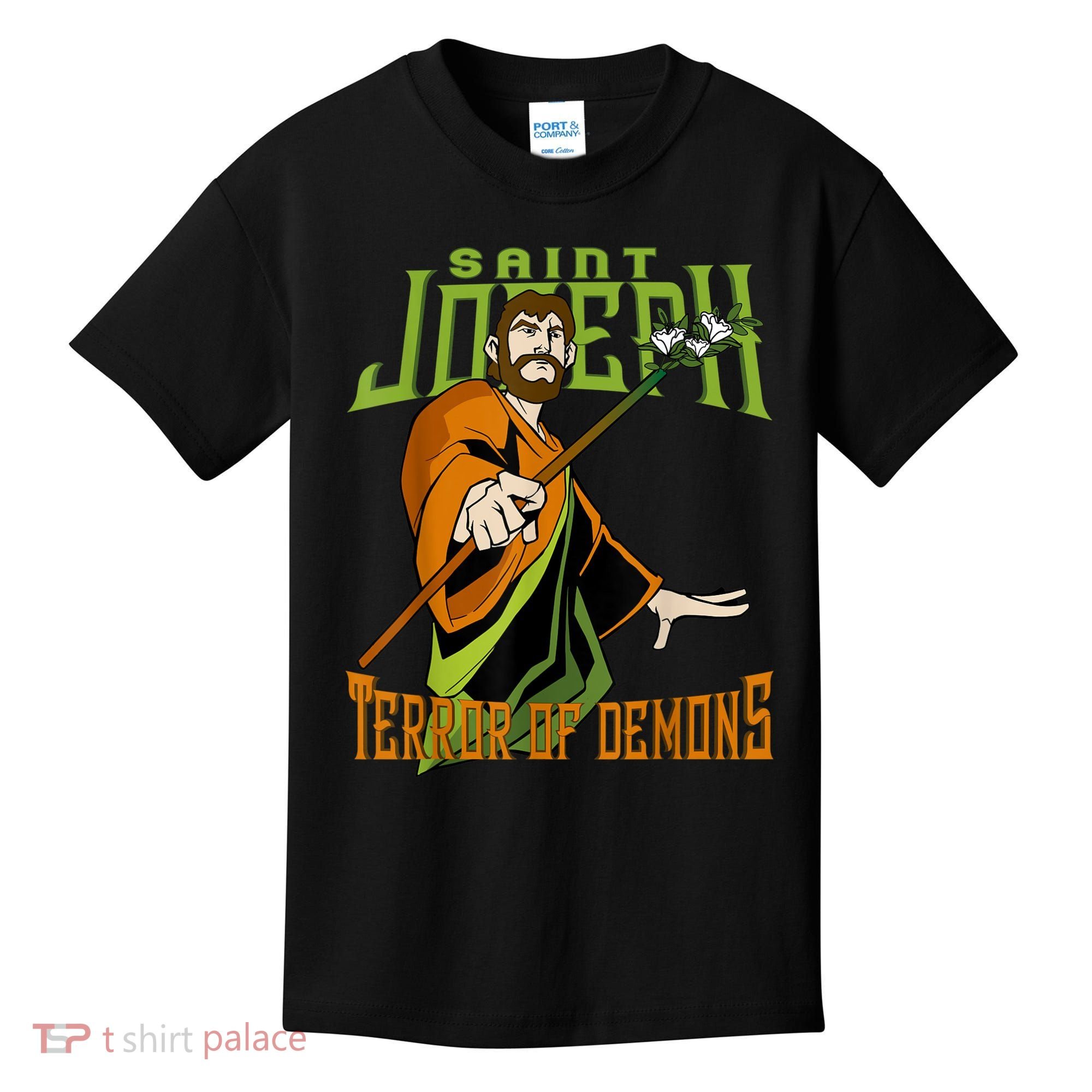 St Joseph Terror Of Demons Consecration 2021 Catholic Saint Kids T-Shirt