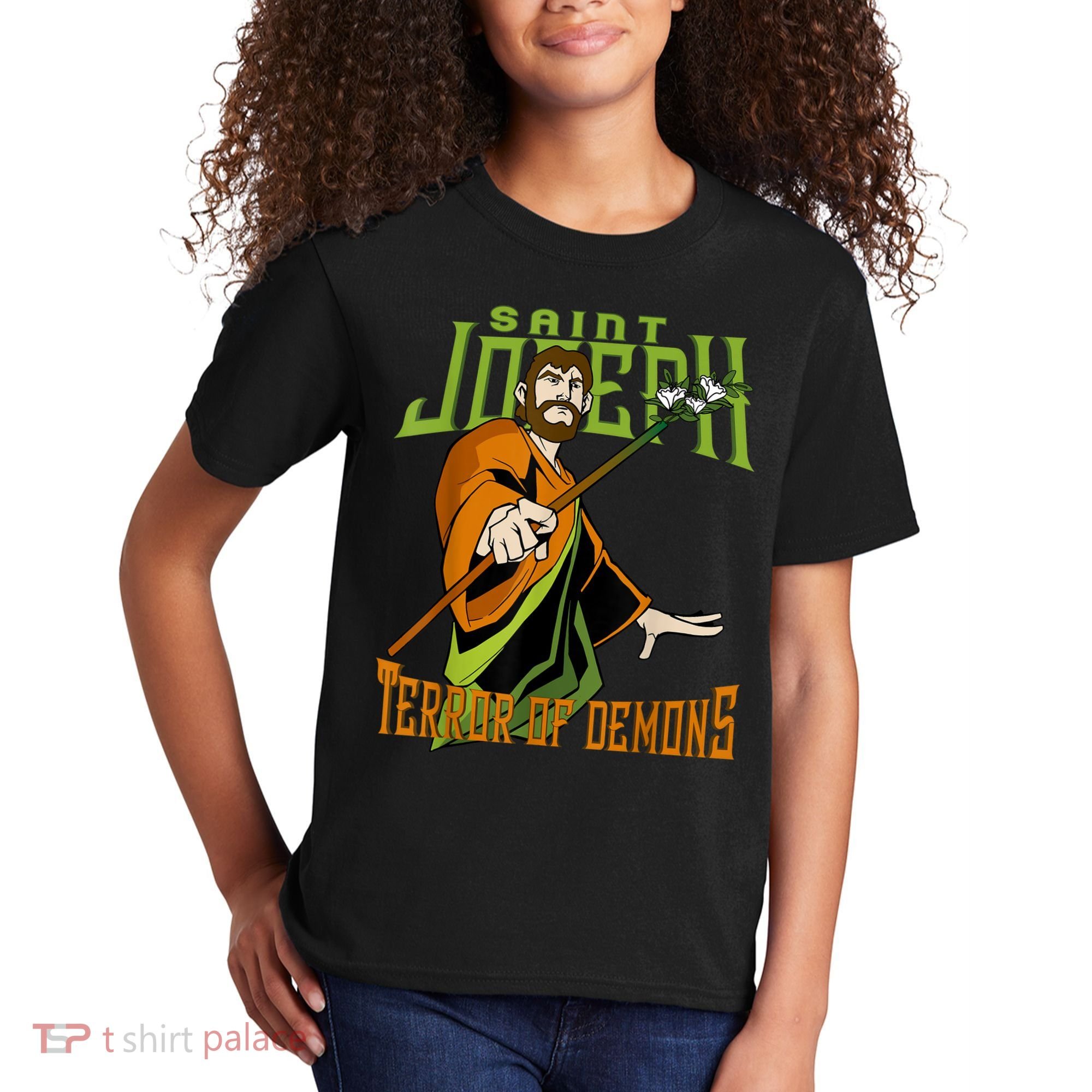 St Joseph Terror Of Demons Consecration 2021 Catholic Saint Kids T-Shirt