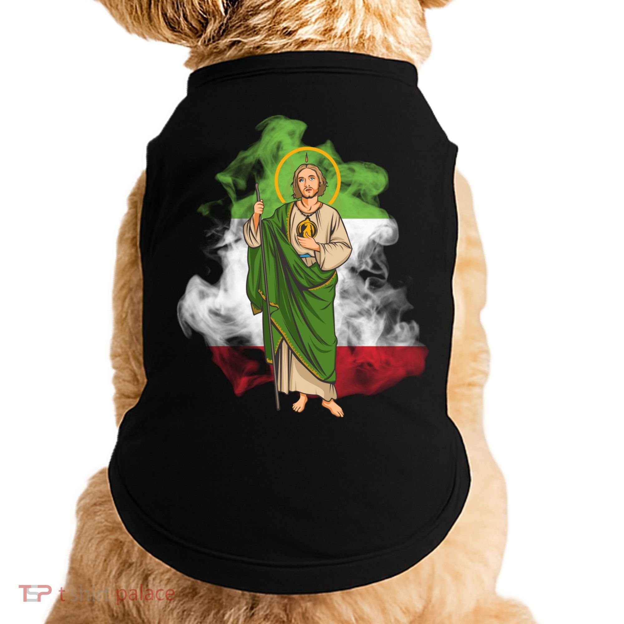 San Judas Tadeo con Bandera de México Doggie Tank