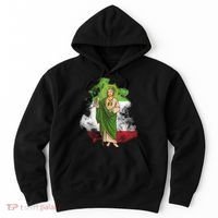 San Judas Tadeo con Bandera de México Hoodie thumb 0