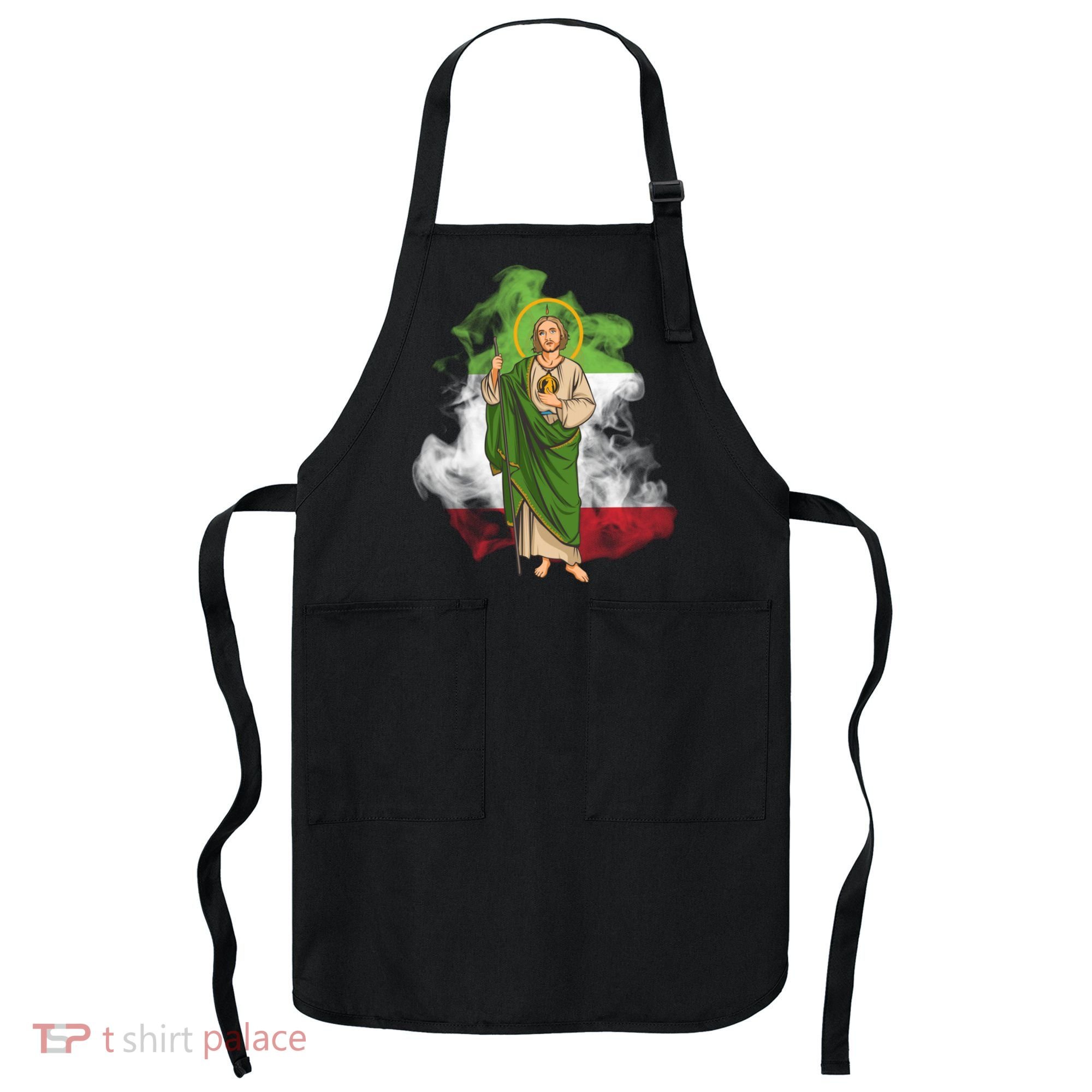 San Judas Tadeo con Bandera de México Apron