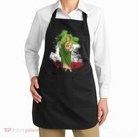 San Judas Tadeo con Bandera de México Apron thumb 2