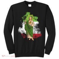 San Judas Tadeo con Bandera de México Sweatshirt thumb 0
